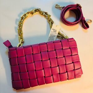 NEW Purple berry novelty clutch